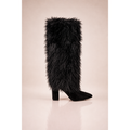 Wendy Black Fur Boot