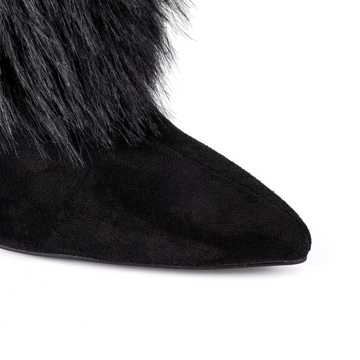 Wendy Black Fur Boot