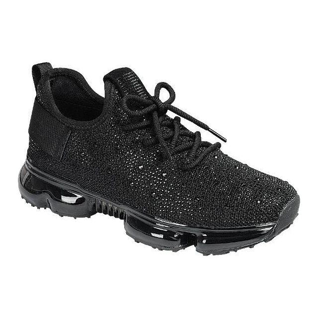 DEJA Black Fall Rhinestone Sneaker